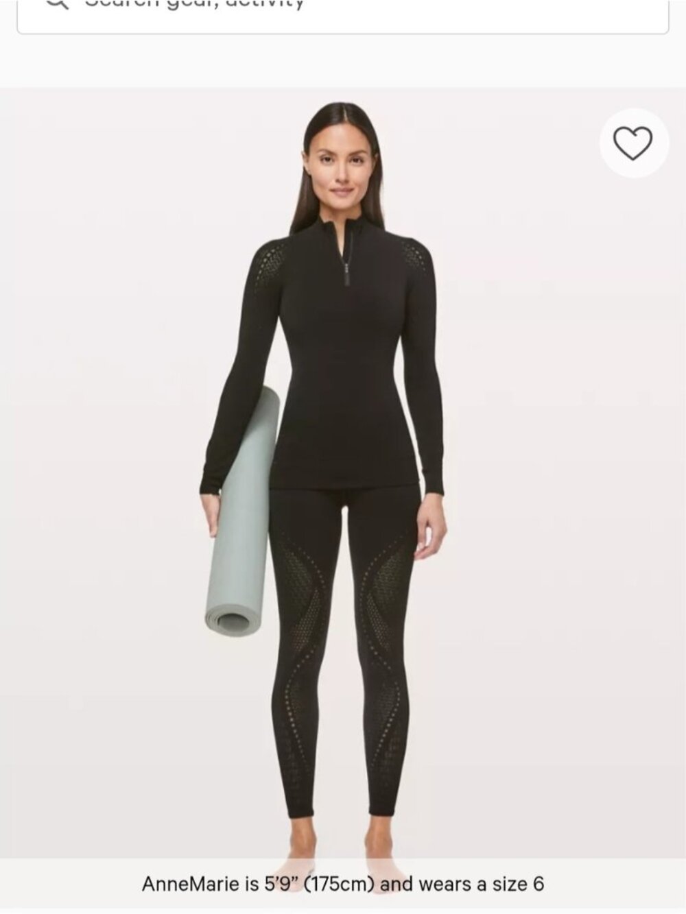 Lululemon Reveal 1/2 Zip *Mindful Motion In Black